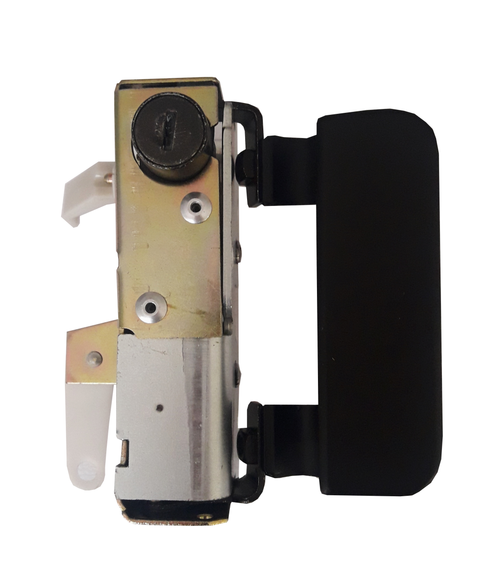 Cerradura de pta adaptable a Ford Cargo c/cilindro y mja.modelo viejo derecha