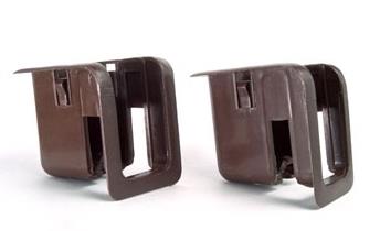 Juego caja alojamiento del boton traba de puerta adaptable a camión LN-1 marrón.