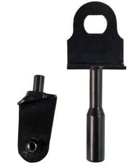 Juego pivot superior e inferior de ventilete adaptable a camión LN-1 derecho.
