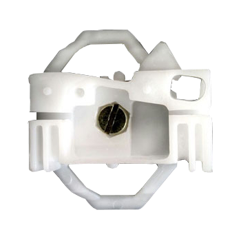 Soporte para MLC trasera adaptable a Polo color blanco - izquierdo.